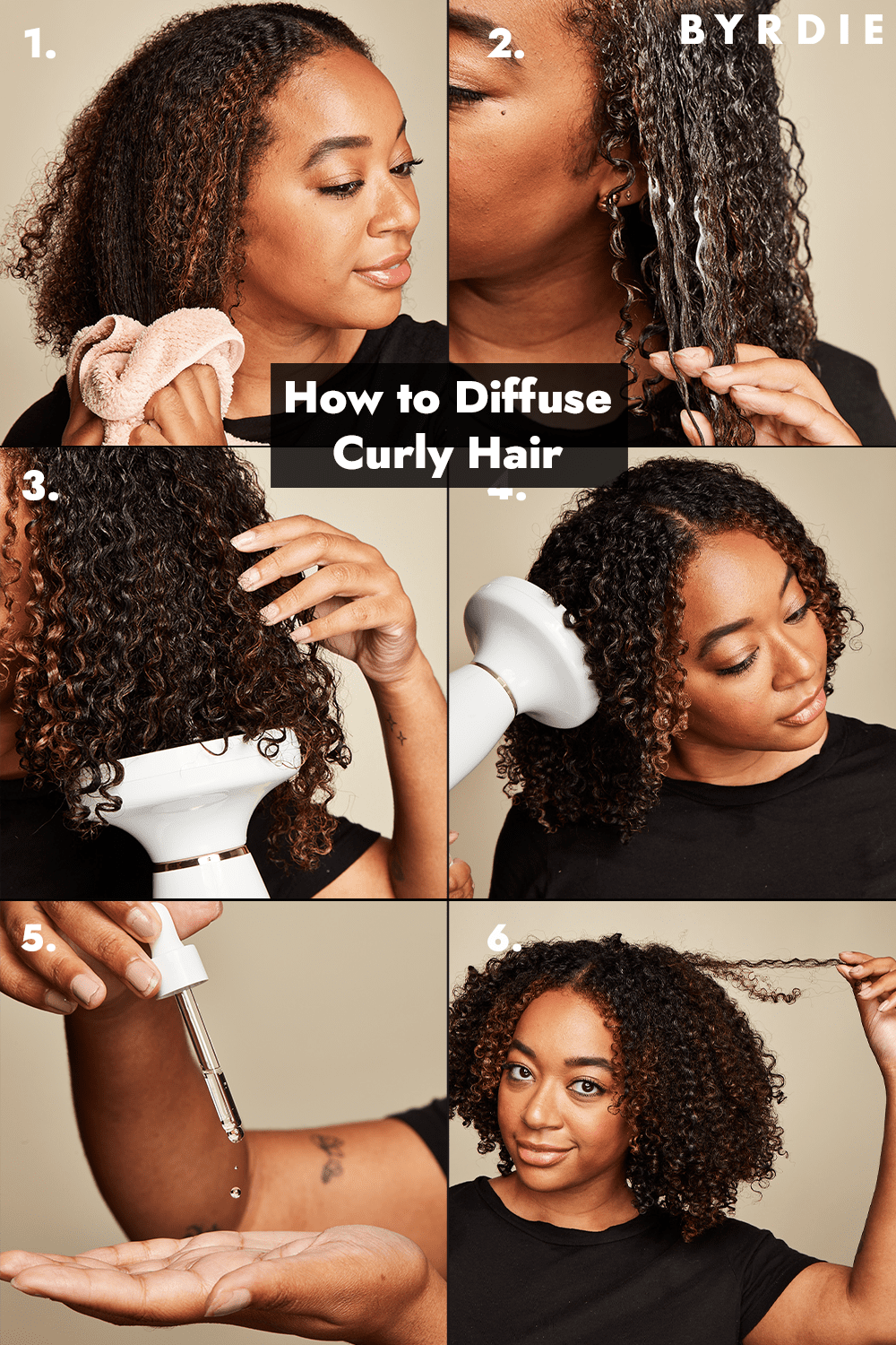 How to Diffuse Wavy Hair