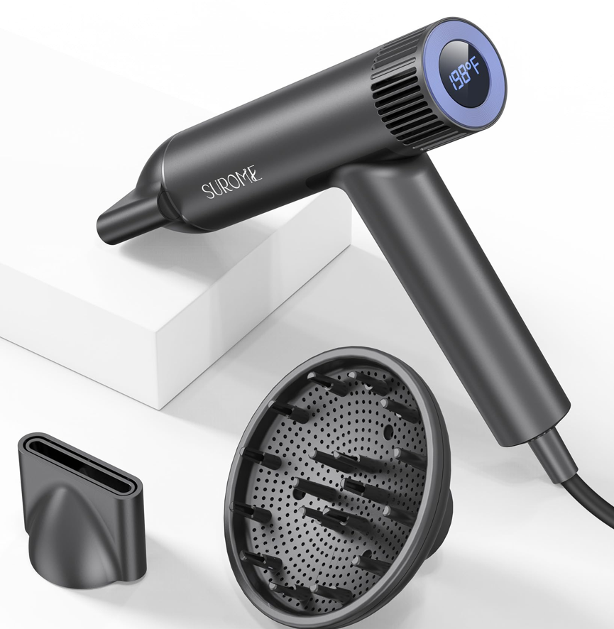 Best Diffusers for Curly Hair - Blow Dryer,110000RPM High-Speed Brushless Motor